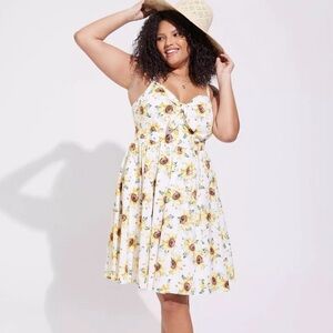 Torrid Mini Poplin Tie-Front Skater